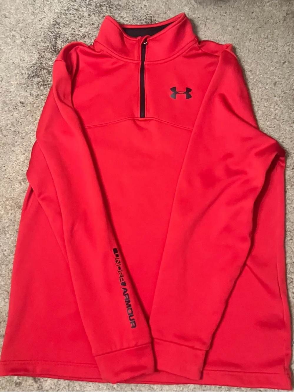 Under Armour Red Men’s Quarter-Zip Performance Jacket
